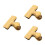 3Stk Goldfarbene Snack Clips T-Form Lebensmittelsiegel 7