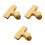 3Stk Goldfarbene Snack Clips T-Form Lebensmittelsiegel 5