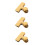 3Stk Goldfarbene Snack Clips T-Form Lebensmittelsiegel 9