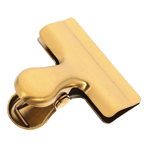 3Stk Goldfarbene Snack Clips T-Form Lebensmittelsiegel 2