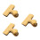 3Stk Goldfarbene Snack Clips T-Form Lebensmittelsiegel 6
