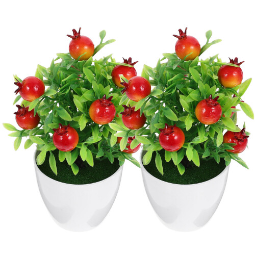 6Stk Künstliche Bonsai Kunststoff Zuhause 1