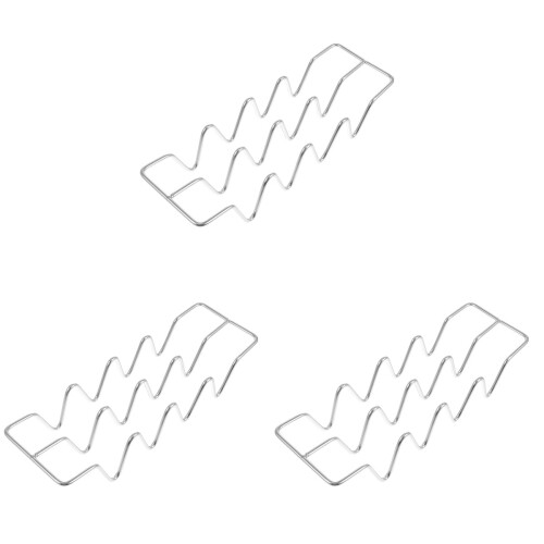 6Stk Taco Halter Silber, Hitzebeständig, Ideal Für 2