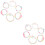 12Stk Elastische Kinder Armbänder Plastik Modeschmuck 6