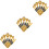 3Sets Kaffeemesslöffel Gold Metall Für & 6