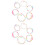 12Stk Elastische Kinder Armbänder Plastik Modeschmuck 5