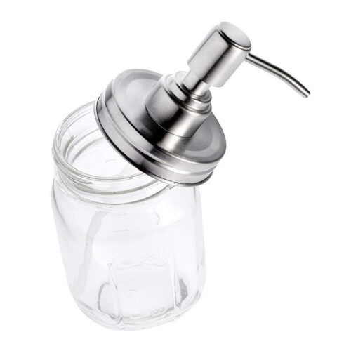 6Stk Deckel Pumpspender Silber Für Lotion Und Bad