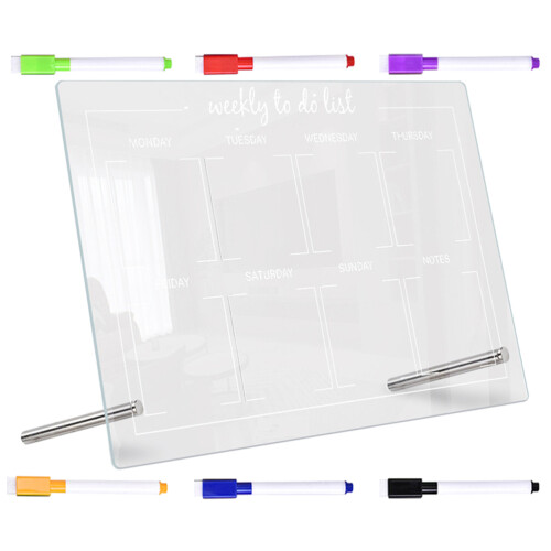 4Sets Robuste Acryl-Schreibtafel Für Schule Und Büro, . Stift 2