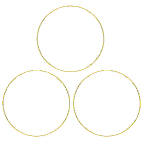 15Stk Eisen Metallringe Gold DIY Kranz Bastelrahmen