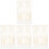 4Stk Handgeflochtener Buchstütze Beige Und Organizer 2