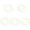 15Stk Eisen Metallringe Gold DIY Kranz Bastelrahmen 4