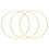 15Stk Eisen Metallringe Gold DIY Kranz Bastelrahmen 3