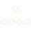 15Stk Eisen Metallringe Gold DIY Kranz Bastelrahmen 7