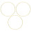 15Stk Eisen Metallringe Gold DIY Kranz Bastelrahmen 2