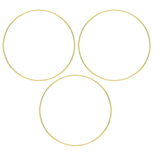 15Stk Eisen Metallringe Gold DIY Kranz Bastelrahmen 1