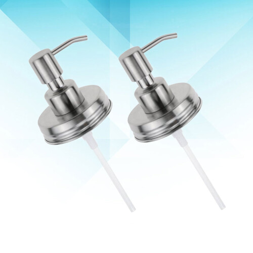 6Stk Deckel Pumpspender Silber Für Lotion Und Bad 1