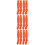 6Paare Polyester Sportsocken Baseball Wassermelonenrot Elastisch 9
