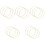 15Stk Eisen Metallringe Gold DIY Kranz Bastelrahmen 5