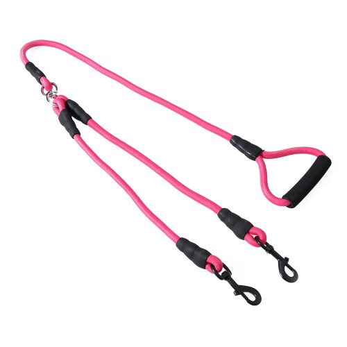 2Stk Sicherer Hundeleinen-Set Pink Langlebig Für Training Und 1