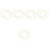 15Stk Eisen Metallringe Gold DIY Kranz Bastelrahmen 6