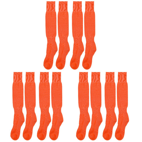 6Paare Polyester Sportsocken Baseball Wassermelonenrot Elastisch 2