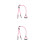 2Stk Sicherer Hundeleinen-Set Pink Langlebig Für Training Und 9