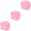 3Stk Schwimmkappen Für Lange Haare, Elastisch, Pink 7