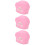 3Stk Schwimmkappen Für Lange Haare, Elastisch, Pink 10