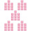 50Stk Rosa Stabiler Kuchenbehälter Süßigkeitenverpackung 10