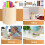 4Stk Unlackierter Holz Stiftehalter Beige Runde Form Organizer 8