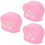 3Stk Schwimmkappen Für Lange Haare, Elastisch, Pink 8