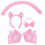 3Sets Niedliches Katzen-Cosplay-Set Mit Ohrreif 1