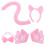 3Sets Niedliches Katzen-Cosplay-Set Mit Ohrreif 3