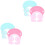 4Pièces Visieres De Bain Bébé Réglables Silicone Variées 5