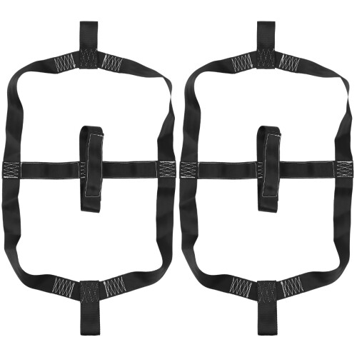 2Stk Hinterrad Fixiergurt Schwarz Für Transport Und Sicherung 1
