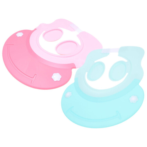 4Pièces Visieres De Bain Bébé Réglables Silicone Variées 2