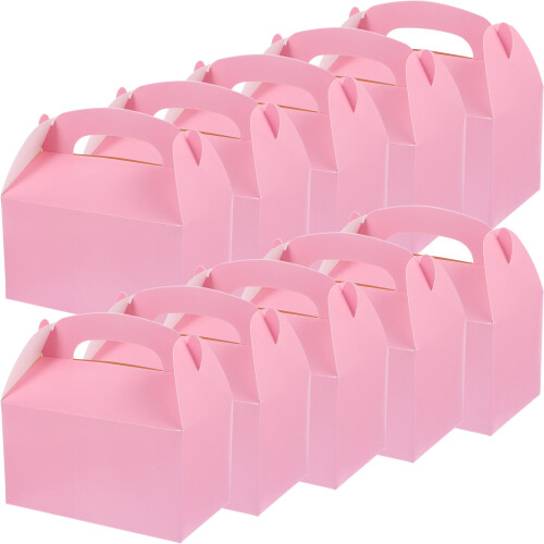 50Stk Rosa Stabiler Kuchenbehälter Süßigkeitenverpackung 2
