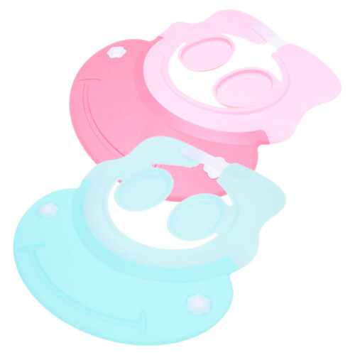 4Pièces Visieres De Bain Bébé Réglables Silicone Variées 1