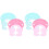 4Pièces Visieres De Bain Bébé Réglables Silicone Variées 4