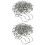 2Pcs Stainless Steel Clothes Drying Chain Silver for Home Use 5
