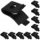 30Stk Aluminium Schrankhalter Stabile Klappbare Regalclips 3