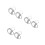 6Stk Kompakter Drehbarer Quick Release Schäkel Silber 6