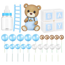 3Sets Cake Topper Baby Mit Bällen Für