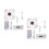 2Sets Weißer CPU Lüfter Doppelseitig Für 5