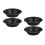 4Stk Mini Backform Carbonstahl Antihaft Burger Brötchen Backblech 4
