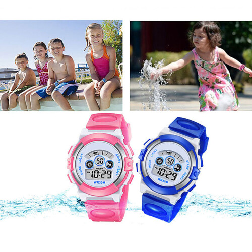 3Stk Kinder Silikonarmbanduhr Leuchtend Analog 2