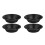 4Stk Mini Backform Carbonstahl Antihaft Burger Brötchen Backblech 6