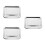 3Stk Backblech Ofenblech Zum Backen Silber 7