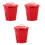 3Stk Roter Desktop Müllbehälter, Umweltfreundlich, Und 3