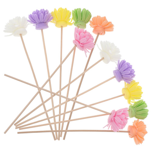 36Stk Rattan-Diffuserstäbchen Bunt Mit Langlebigem Duft Für 2